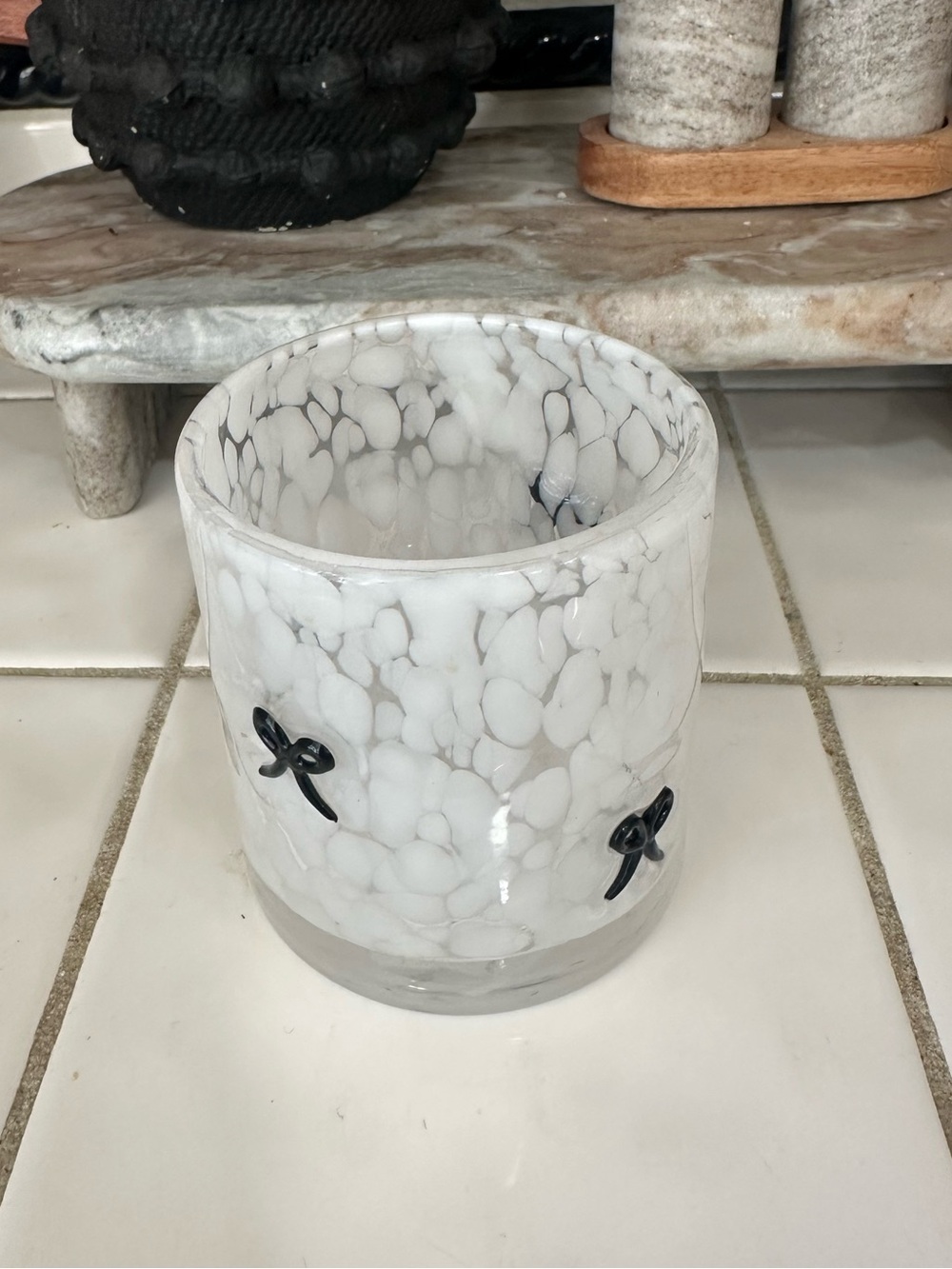 Black Bow Juice Icon Glass NWOT